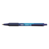 BIC® Soft Feel Ballpoint Pen, Retractable, Fine 0.8 Mm, Blue Ink, Blue Barrel, Dozen freeshipping - TVN Wholesale 