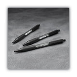 BIC® Soft Feel Ballpoint Pen, Retractable, Fine 0.8 Mm, Black Ink, Black Barrel, Dozen freeshipping - TVN Wholesale 