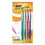 BIC® Glide Ballpoint Pen, Retractable, Medium 1 Mm, Assorted Ink And Barrel Colors, 4-pack freeshipping - TVN Wholesale 