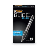 BIC® Glide Bold Ballpoint Pen Value Pack, Retractable, Bold 1.6 Mm, Black Ink, Black Barrel, 36-pack freeshipping - TVN Wholesale 