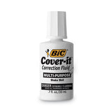 BIC® Cover-it Correction Fluid, 20 Ml Bottle, White, Dozen freeshipping - TVN Wholesale 