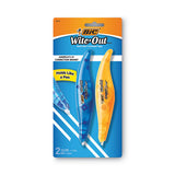 BIC® Wite-out Brand Exact Liner Correction Tape, Non-refillable, Blue-orange, 1-5" X 236", 2-pack freeshipping - TVN Wholesale 