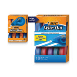 BIC® Wite-out Ez Correct Correction Tape Value Pack, Non-refillable, 1-6" X 472", 10-box freeshipping - TVN Wholesale 