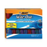 BIC® Wite-out Ez Correct Correction Tape Value Pack, Non-refillable, 1-6" X 472", 18-pack freeshipping - TVN Wholesale 