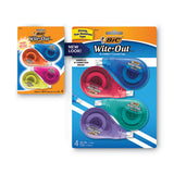 BIC® Wite-out Ez Correct Correction Tape, Non-refillable, 1-6" X 400", 4-pack freeshipping - TVN Wholesale 