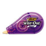 BIC® Wite-out Brand Mini Correction Tape, Non-refillable, 1-5" W X 26.2 Ft, Assorted freeshipping - TVN Wholesale 