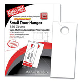 Blanks/USA® Small Micro-perforated Door Hangers, 67 Lb, 8.5 X 11, White, 3 Hangers-sheet, 50 Sheets-pack freeshipping - TVN Wholesale 