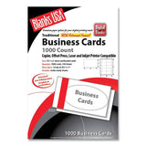 Blanks/USA® Printable Microperf Business Cards, Copier-inkjet-laser-offset, 2 X 3.5, White, Bristol, 1,000 Cards, 10-sheet, 100 Sheets-pk freeshipping - TVN Wholesale 
