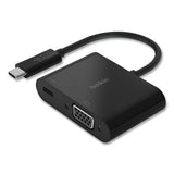 Belkin® Usb-c To Vga + Charge Adapter, Usb-c(f); Usb-c(m); Vga, 2.36", Black freeshipping - TVN Wholesale 