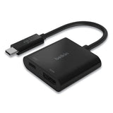 Usb-c To Hdmi + Charge Adapter, Hdmi; Usb-c(f); Usb-c(m), 2.53