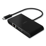 Belkin® Usb-c Multimedia + Charge Adapter, 4k Hdmi; Usb-a; Usb-c; Vga, 4.9 Ft, Black freeshipping - TVN Wholesale 