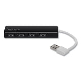 Belkin® 4-port Ultra-slim Travel Hub, 4 Port, Nightshade-white freeshipping - TVN Wholesale 