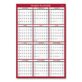 Blue Sky® Classic Red Laminated Erasable Wall Calendar, Classic Red Artwork, 48 X 32, White-red-gray Sheets, 12-month (jan-dec): 2022 freeshipping - TVN Wholesale 