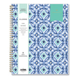 Blue Sky® Day Designer Tile Weekly-monthly Planner, Tile Artwork, 11 X 8.5, Blue-white Cover, 12-month (jan To Dec): 2022 freeshipping - TVN Wholesale 