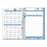 Blue Sky® Lindley Weekly-monthly Planner, Lindley Floral Artwork, 8 X 5, White-blue-green Cover, 12-month (jan To Dec): 2022 freeshipping - TVN Wholesale 