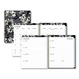 Blue Sky® Baccara Dark Create-your-own Cover Weekly-monthly Planner, Floral, 11 X 8.5, Gray-black-gold Cover, 12-month (jan-dec): 2022 freeshipping - TVN Wholesale 