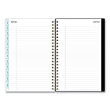 Blue Sky® Baccara Dark Create-your-own Cover Weekly-monthly Planner, Floral, 8 X 5, Gray-black-gold Cover, 12-month (jan-dec): 2022 freeshipping - TVN Wholesale 