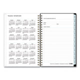 Blue Sky® Baccara Dark Create-your-own Cover Weekly-monthly Planner, Floral, 8 X 5, Gray-black-gold Cover, 12-month (jan-dec): 2022 freeshipping - TVN Wholesale 