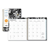 Blue Sky® Baccara Dark Monthly Planner, Baccara Dark Floral Artwork, 10 X 8, Gray-black-gold Cover, 2022 freeshipping - TVN Wholesale 