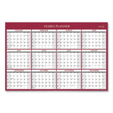 Blue Sky® Classic Red Laminated Erasable Wall Calendar, Classic Red Artwork, 36 X 24, White-red-gray Sheets, 12-month (jan-dec): 2022 freeshipping - TVN Wholesale 