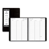 Aligned Weekly Appointment Planner, 11 X 8.25, Black Cover, 12-month (jan To Dec): 2022