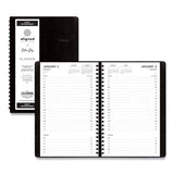 Aligned Daily Appointment Planner, 8 X 5, Black Cover, 12-month (jan To Dec): 2022