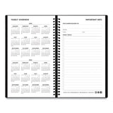 Blue Sky® Aligned Weekly Contacts Planner, 6 X 3.5, Black Cover, 12-month (jan To Dec): 2022 freeshipping - TVN Wholesale 