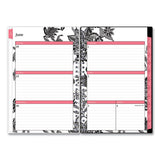 Blue Sky® Analeis Create-your-own Cover Weekly-monthly Planner, Floral, 8 X 5, White-black Cover, 12-month (july To June): 2021 To 2022 freeshipping - TVN Wholesale 