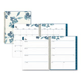 Blue Sky® Bakah Blue Academic Year Weekly-monthly Planner, Floral Artwork, 11 X 8.5, Blue-white Cover, 12-month (july-june): 2021-2022 freeshipping - TVN Wholesale 