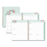 Blue Sky® Laurel Weekly-monthly Planner, Laurel Floral Artwork, 11 X 8.5, Green-pink-orange Cover, 12-month (jan To Dec): 2022 freeshipping - TVN Wholesale 