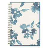 Blue Sky® Bakah Blue Weekly-monthly Planner, Bakah Blue Floral Artwork, 8 X 5, Blue-white Cover, 12-month (jan To Dec): 2022 freeshipping - TVN Wholesale 