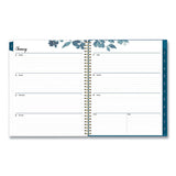 Blue Sky® Bakah Blue Weekly-monthly Planner, Bakah Blue Floral Artwork, 11 X 8.5, Blue-white Cover, 12-month (jan To Dec): 2022 freeshipping - TVN Wholesale 