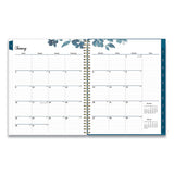 Blue Sky® Bakah Blue Weekly-monthly Planner, Bakah Blue Floral Artwork, 11 X 8.5, Blue-white Cover, 12-month (jan To Dec): 2022 freeshipping - TVN Wholesale 