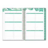 Blue Sky® Day Designer Palms Weekly-monthly Planner, Palms Artwork, 8 X 5, Green-white Cover, 12-month (jan To Dec): 2022 freeshipping - TVN Wholesale 