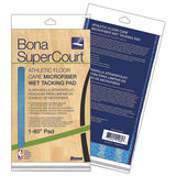 Bona® Supercourt Athletic Floor Care Microfiber Wet Tacking Pad, 60", Light-dark Blue freeshipping - TVN Wholesale 