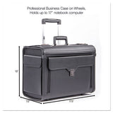 STEBCO Catalog Case On Wheels, Koskin, 19 X 9 X 15-1-2, Black freeshipping - TVN Wholesale 