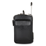 STEBCO Catalog Case On Wheels, Leather, 19 X 9 X 15-1-2, Black freeshipping - TVN Wholesale 