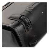 STEBCO Catalog Case On Wheels, Leather, 19 X 9 X 15-1-2, Black freeshipping - TVN Wholesale 