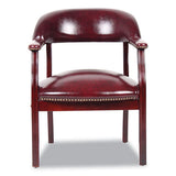 BOSS Ivy League Executive Captain's Chair, 24" X 26" X 31", Burgundy Seat-back freeshipping - TVN Wholesale 