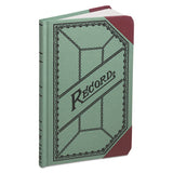 Boorum & Pease® Miniature Account Book, Green-black-red Cover, 9.19 X 5.81 Sheets, 200 Sheets-book freeshipping - TVN Wholesale 