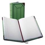 Boorum & Pease® Account Record Book, Record-style Rule, Green-black-red Cover, 12.13 X 7.44 Sheets, 500 Sheets-book freeshipping - TVN Wholesale 