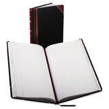 Boorum & Pease® Record And Account Book, Custom Rule, Black-red-gold Cover, 13.75 X 8.38 Sheets, 300 Sheets-book freeshipping - TVN Wholesale 
