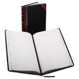 Boorum & Pease® Account Record Book, Record-style Rule, Black-red-gold Cover, 13.75 X 8.38 Sheets, 500 Sheets-book freeshipping - TVN Wholesale 