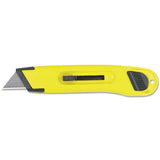 Stanley® Plastic Light-duty Utility Knife W-retractable Blade, Yellow freeshipping - TVN Wholesale 
