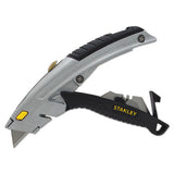 Stanley® Curved Quick-change Utility Knife, Stainless Steel Retractable Blade, 3 Blades freeshipping - TVN Wholesale 