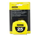 Stanley Bostitch® Power Return Tape Measure, Plastic Case, 1" X 25ft, Yellow freeshipping - TVN Wholesale 