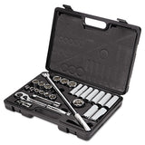 Stanley Tools® 26-piece Mechanic's Tool Set, Sae, 1-2" Drive, 7-16" To 1 1-4", 6-point-12-point freeshipping - TVN Wholesale 