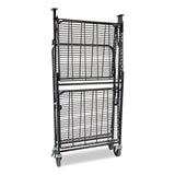 Bostitch® Stowaway Folding Carts, 2 Shelves, 35w X 37.25d X 22h, Black, 250 Lb Capacity freeshipping - TVN Wholesale 