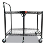 Bostitch® Stowaway Folding Carts, 2 Shelves, 35w X 37.25d X 22h, Black, 250 Lb Capacity freeshipping - TVN Wholesale 