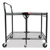 Bostitch® Stowaway Folding Carts, 2 Shelves, 35w X 37.25d X 22h, Black, 250 Lb Capacity freeshipping - TVN Wholesale 